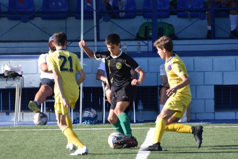 Young footballers at the Spain Esei Cup tournament